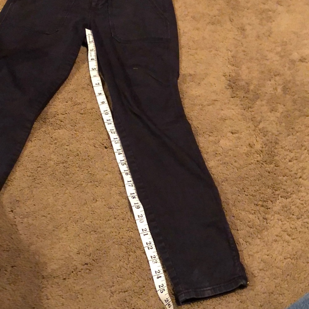 Lucky Brand twill navy blue pants with zippers - Picture 8 of 8